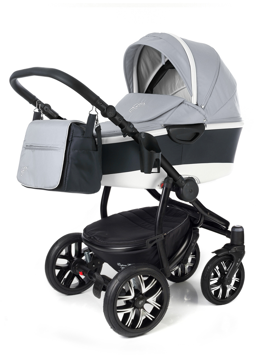 Коляска для новорожденных Esspero Discovery Alu (шасси Black) Silver