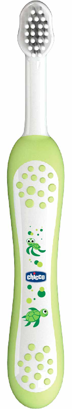 Зубная щетка Chicco, 6+ зеленая, 320617013