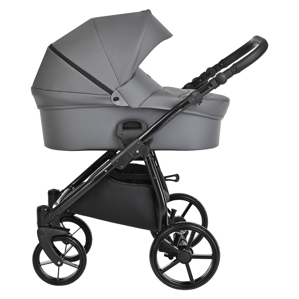 Коляска 2 в 1 Tutis Novo Leather Dark Grey