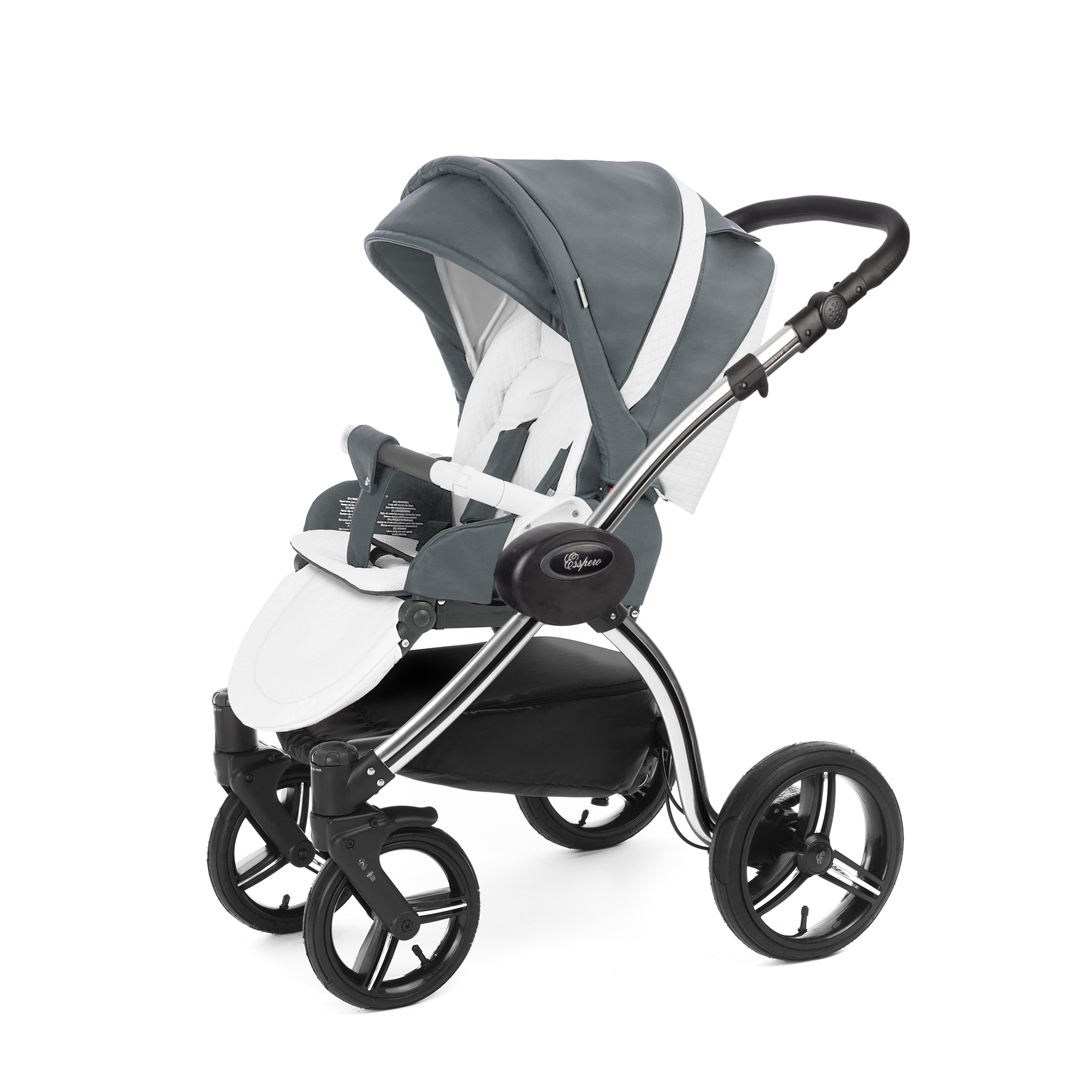 Прогулочная коляска Esspero Grand I-Nova (шасси Chrome) Nappa Blue Grey
