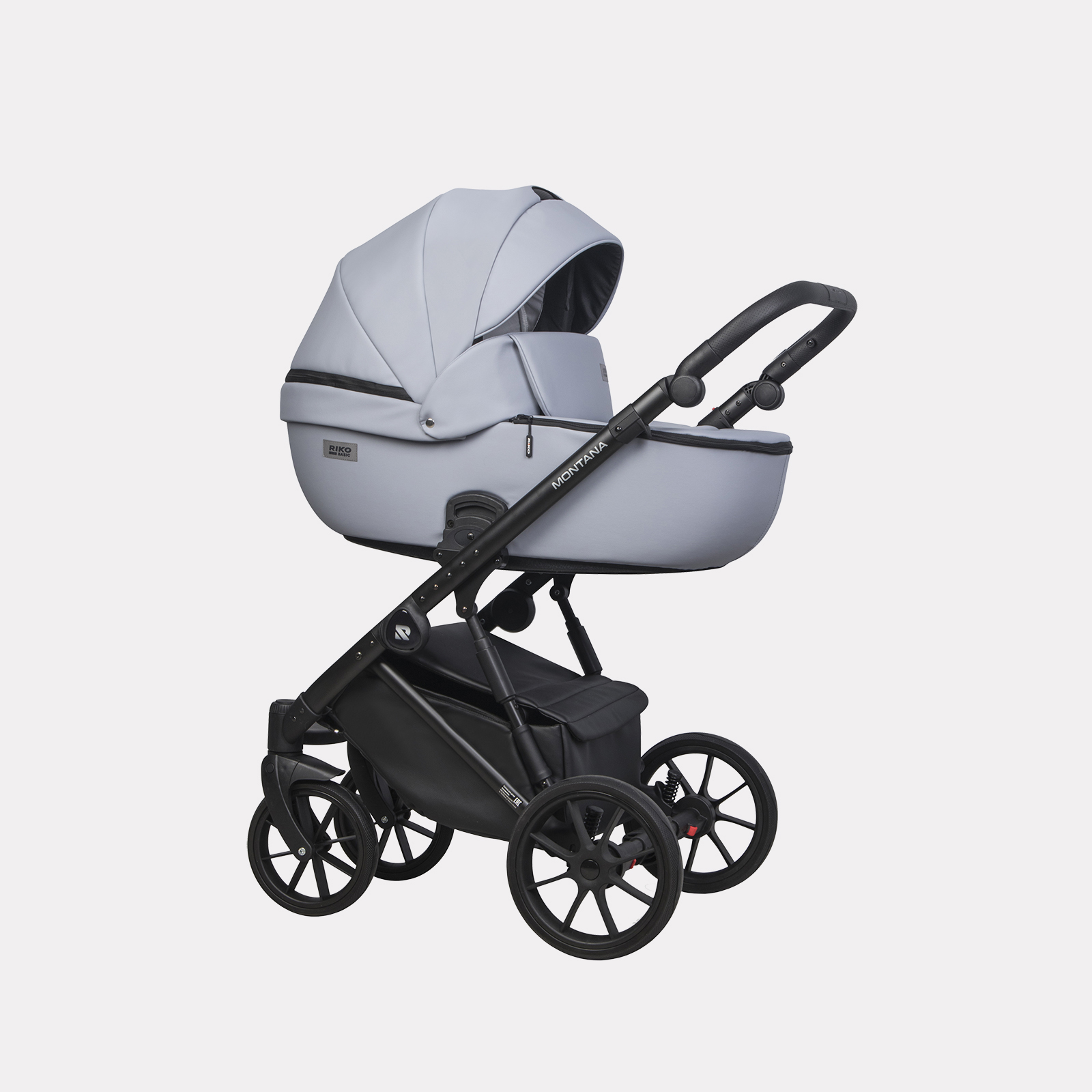 Коляска 2 в 1 RIKO BASIC MONTANA ECCO 23 Grey (серый)
