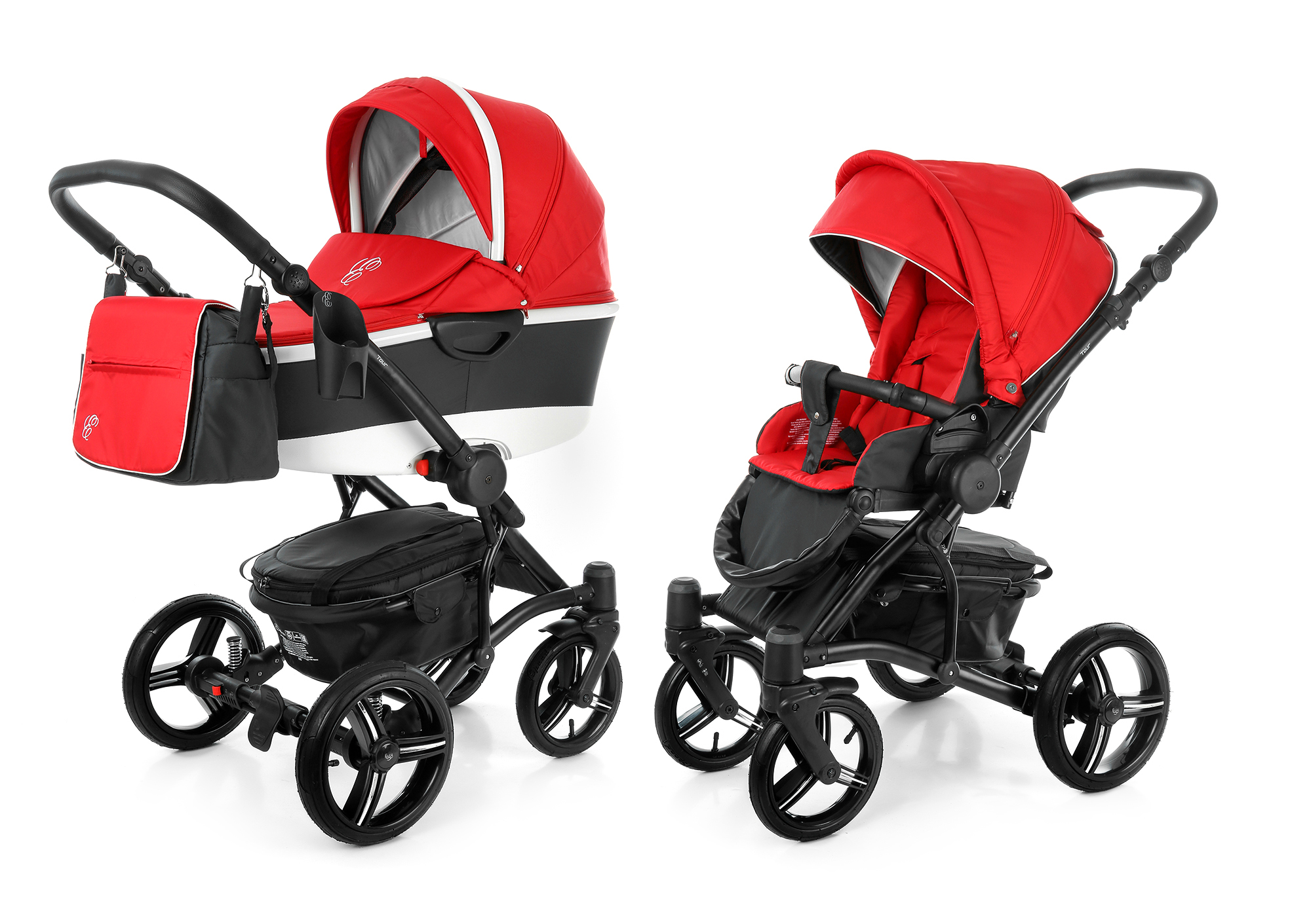 Коляска 2 в 1 Esspero Tour Alu (шасси Black) Red