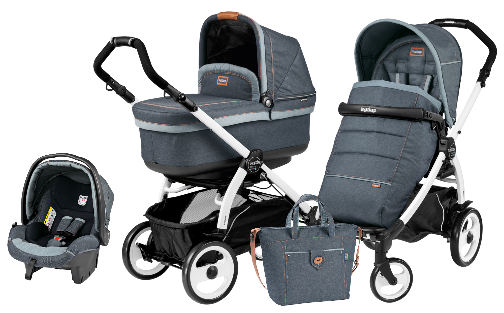 Peg-Perego Book 51 Set Modular POP UP Blue Denim