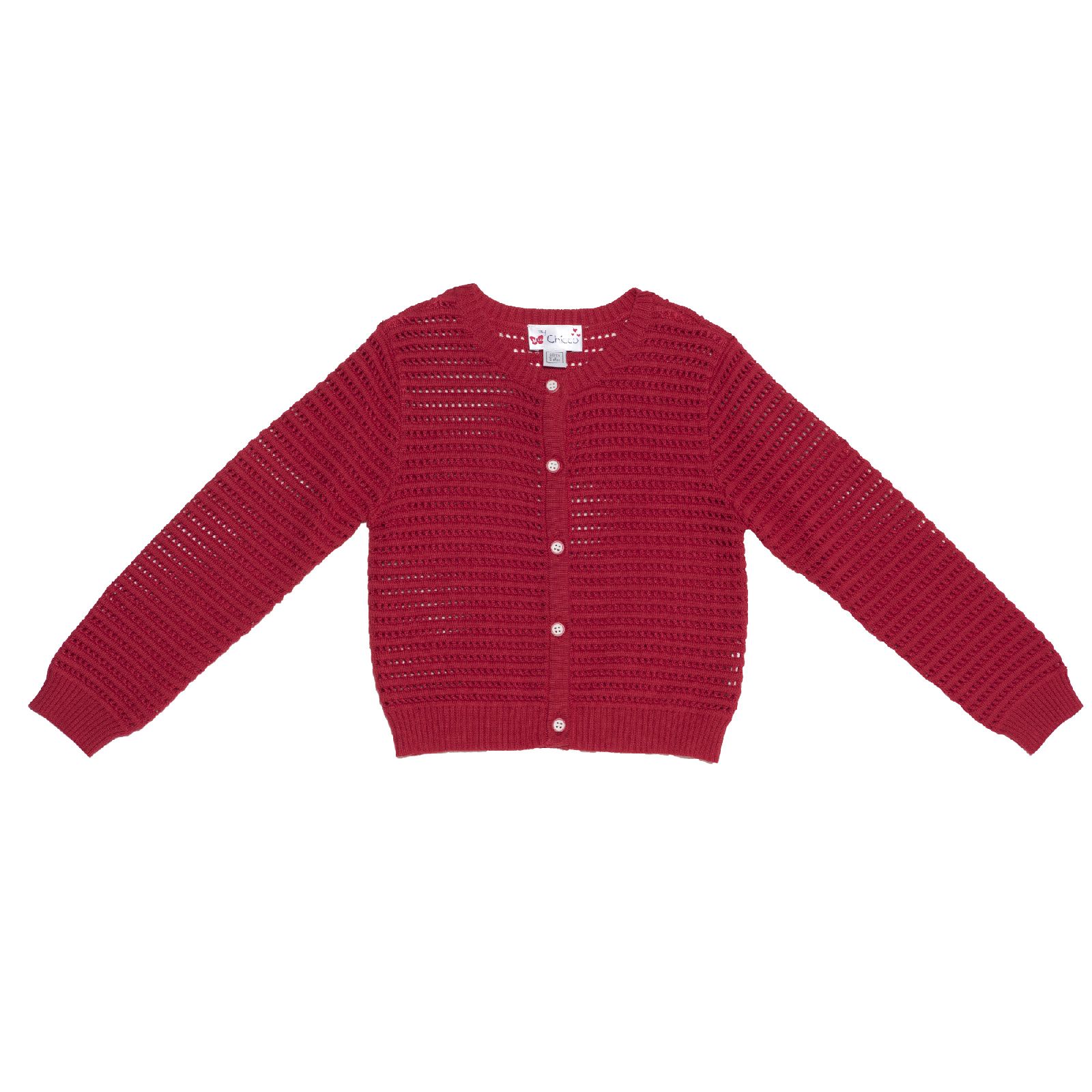 Кардиган Chicco, цвет красный Красный, р.110