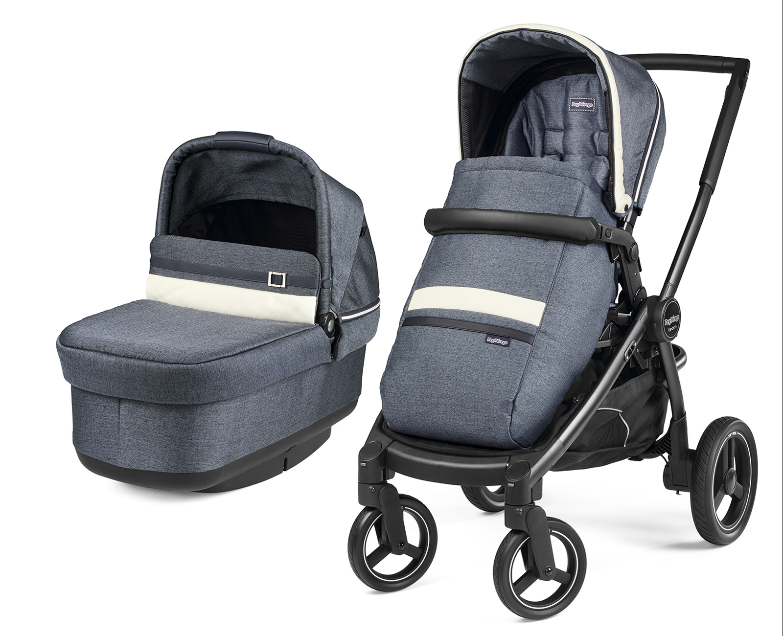 Коляска 2 в 1 Peg Perego Team Pop Up Combo Luxe Mirage