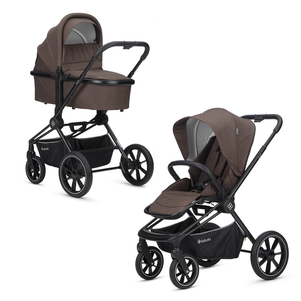 Коляска 2 в 1 Labala Raiz Lite Choco brown (03CHBN) 2023