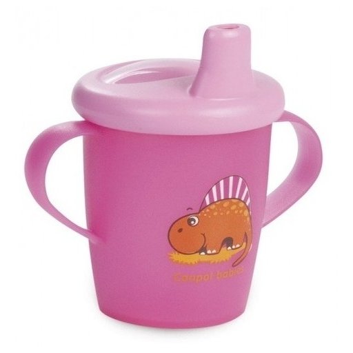 Чашка-непроливайка Canpol Toys 250 мл, 9+ мес., арт. 31/200 розовый