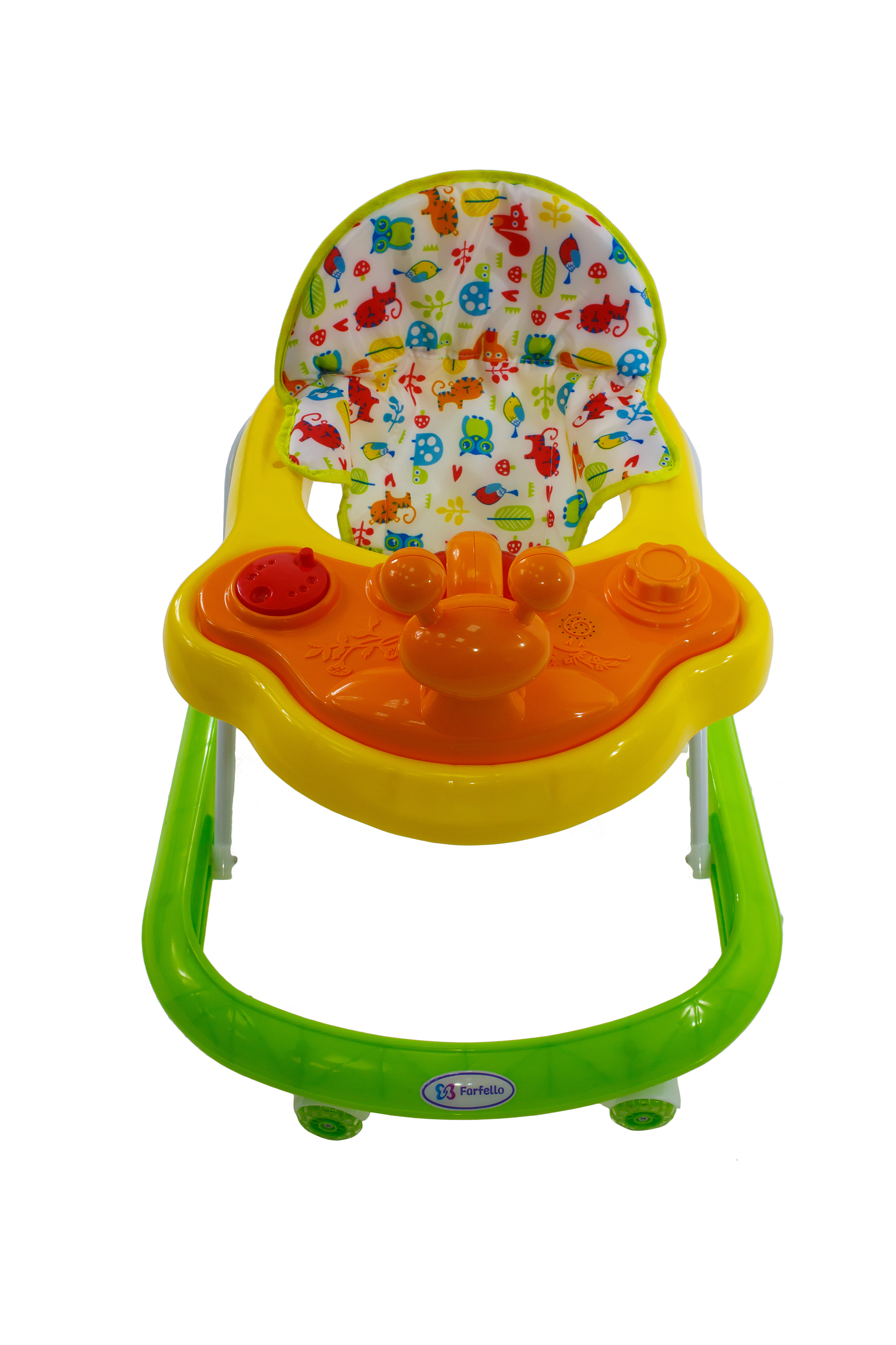Ходунки Farfello арт.5509 зелёный/жёлтый
