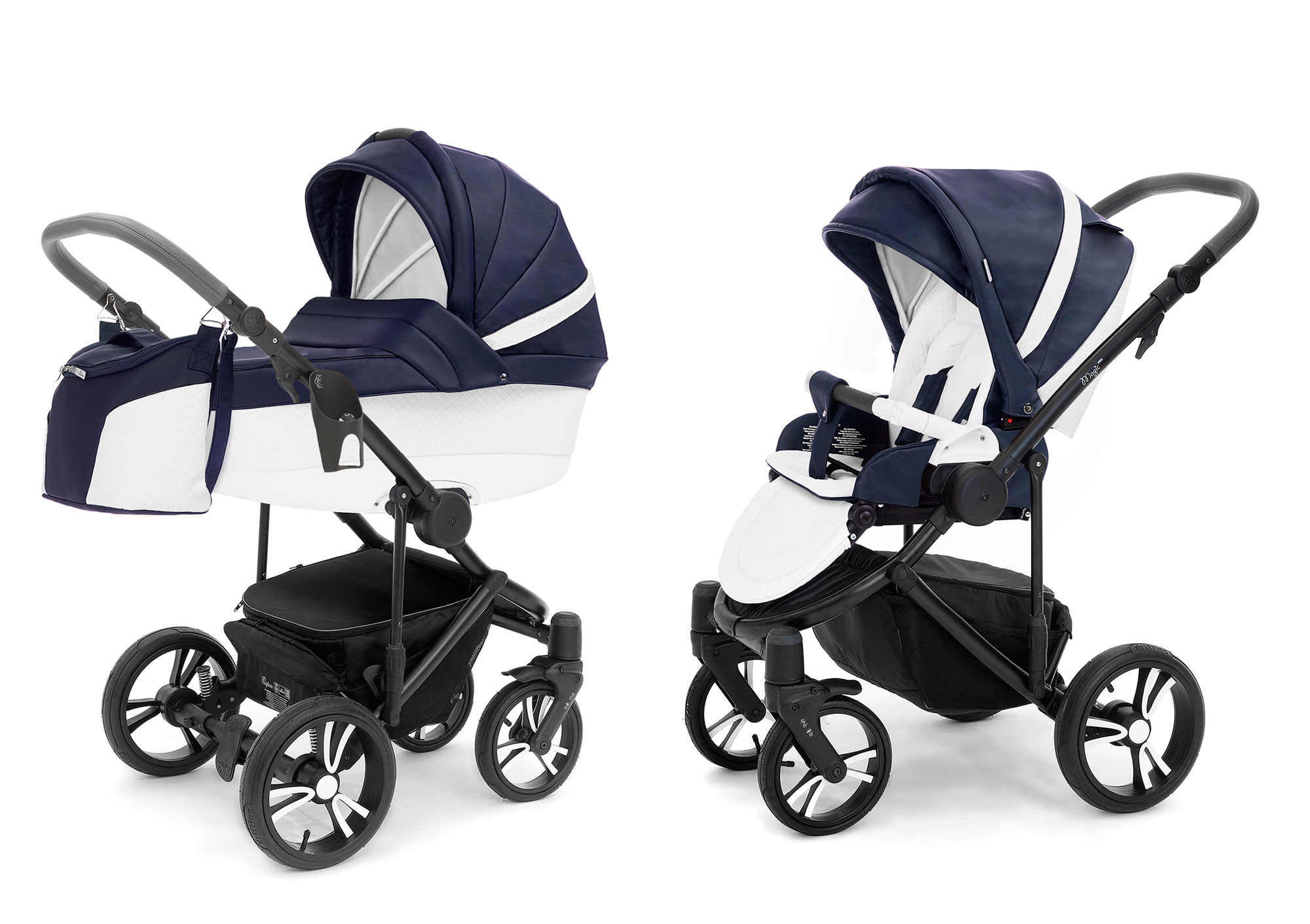 Коляска 2 в 1 Esspero Grand Magic Pro (шасси Black) Nappa Navy