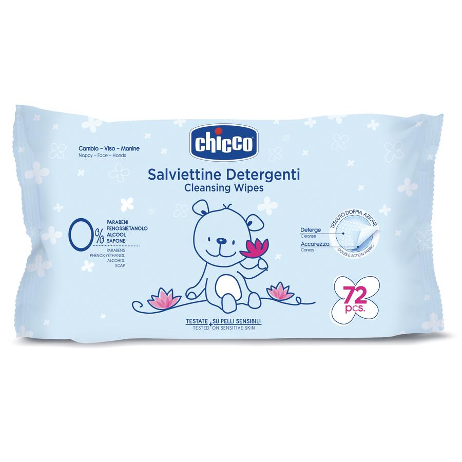 Очищающие салфетки для груди Chicco, 0 мес.+ 72 шт.