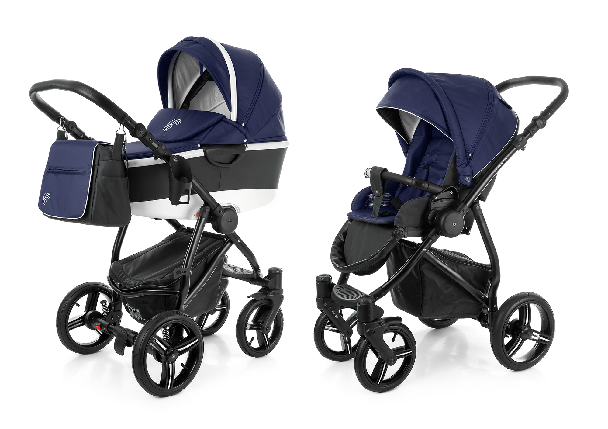 Коляска 2 в 1 Esspero Newborn Lux Alu (шасси Black) Navy