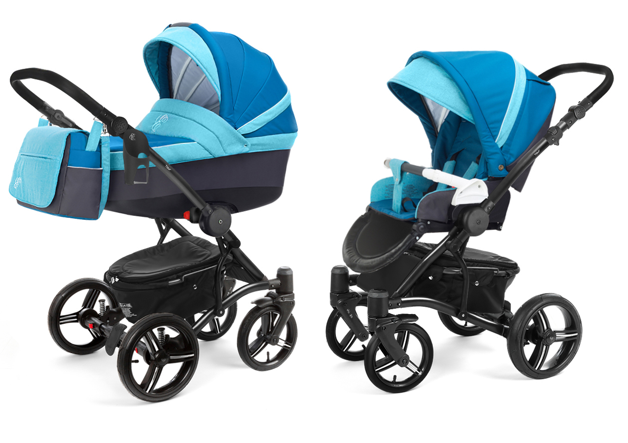 Коляска 2 в 1 Esspero Tour Leatherette (шасси Black) Breeze
