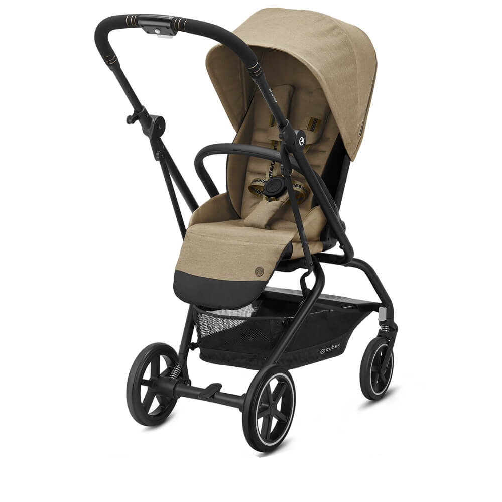 Прогулочная коляска Cybex Eezy S Twist Plus 2 Classic Beige с бампером