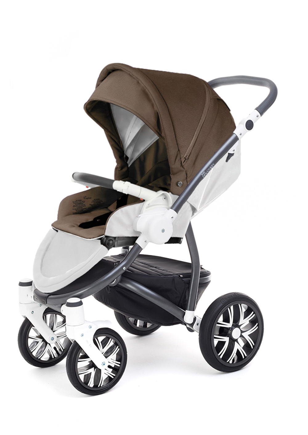 Прогулочная коляска Esspero Grand Discovery (шасси Graphite White) Cacao leatherette