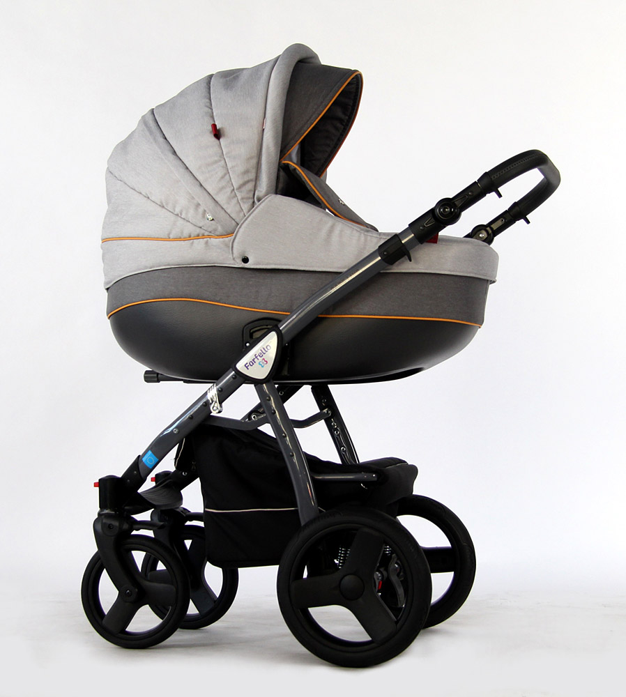 Коляска 2 в 1 Farfello Care-Line CL11 светло-серый