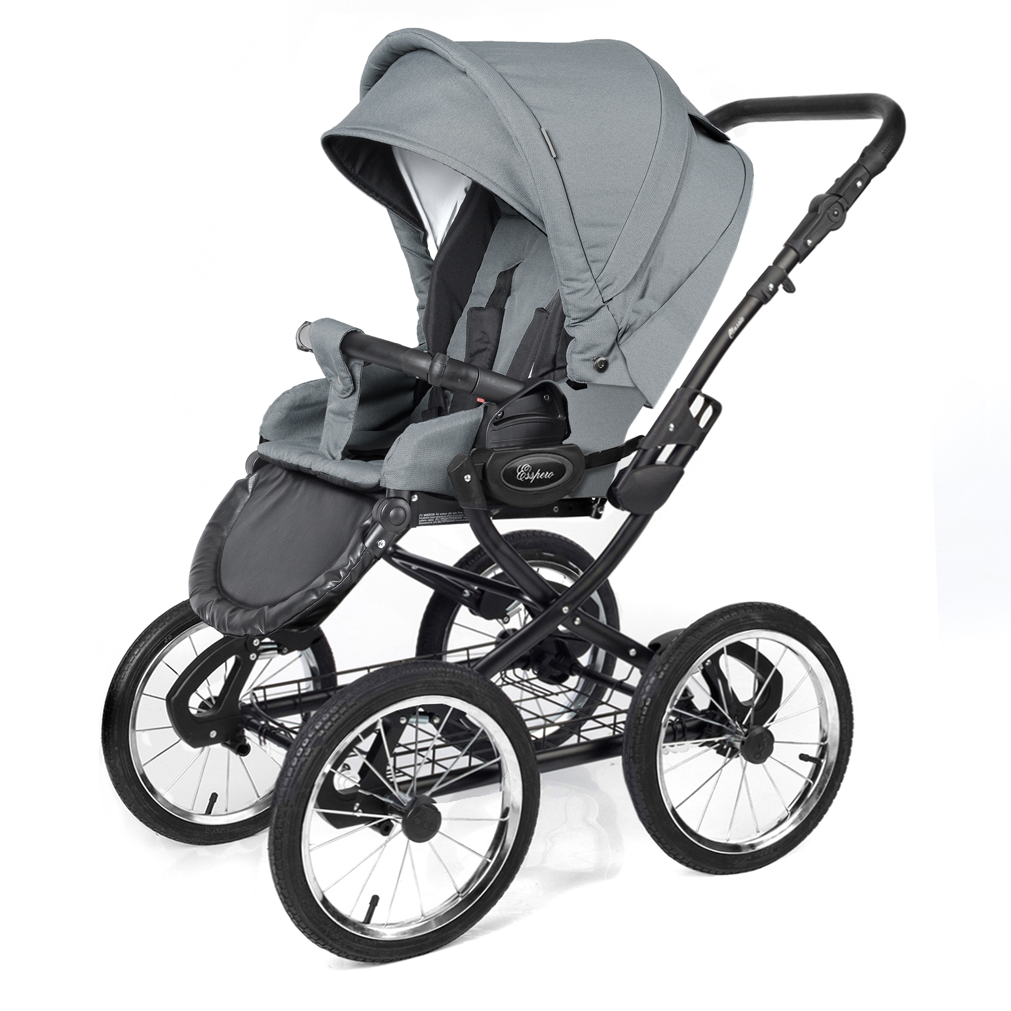 Прогулочная коляска Esspero Classic Alu (шасси Black) Asphalt