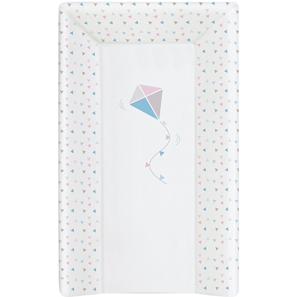 Пеленальный матрац на кровать Ceba Baby на жёстком основании 80 см Kite Blue/Pink