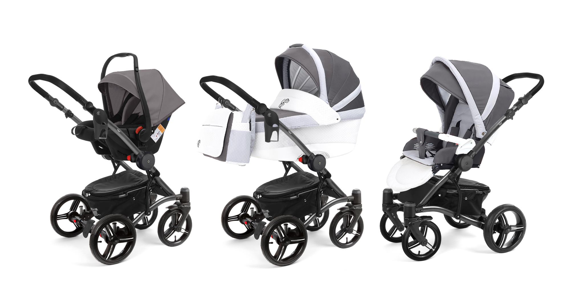 Коляска 3 в 1 Esspero Grand Tour (шасси Graphite) Royal Silver