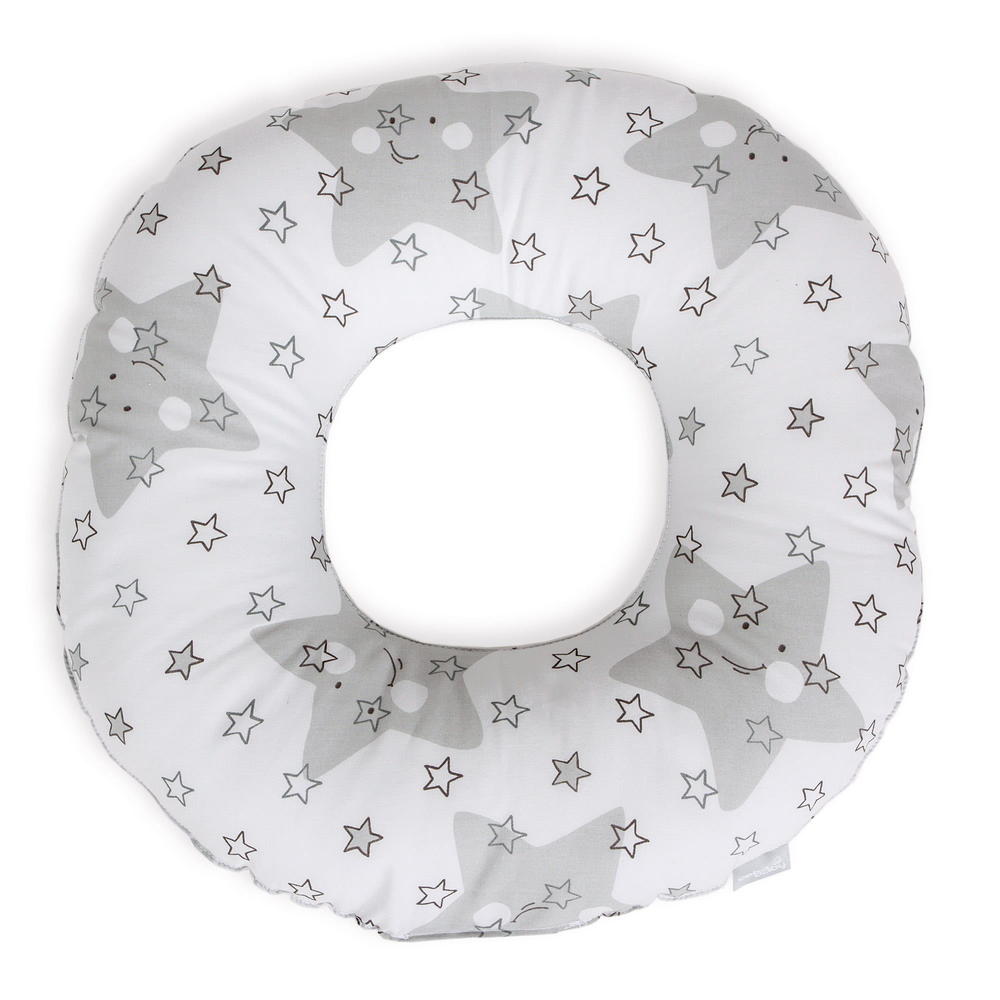 Подушка-круг Ceba Baby послеродовая Stars grey W-744-066-260