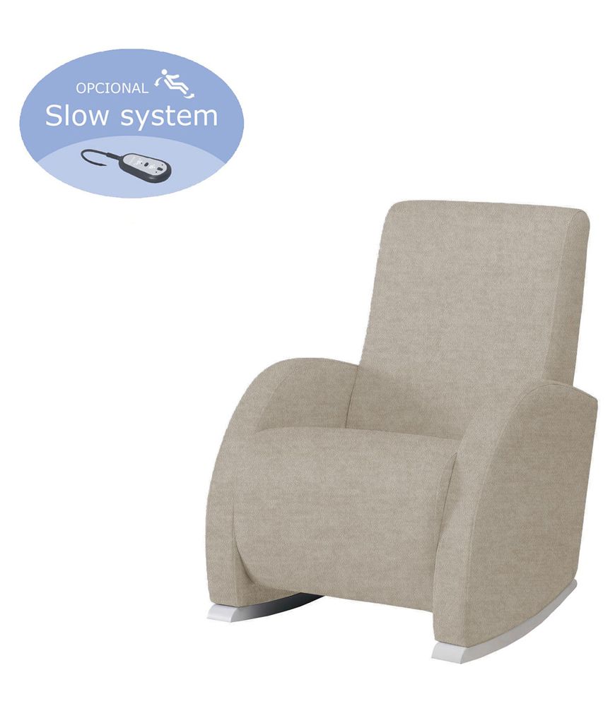 Кресло-качалка с Relax-системой Micuna Wing/Confort White/Soft Brown
