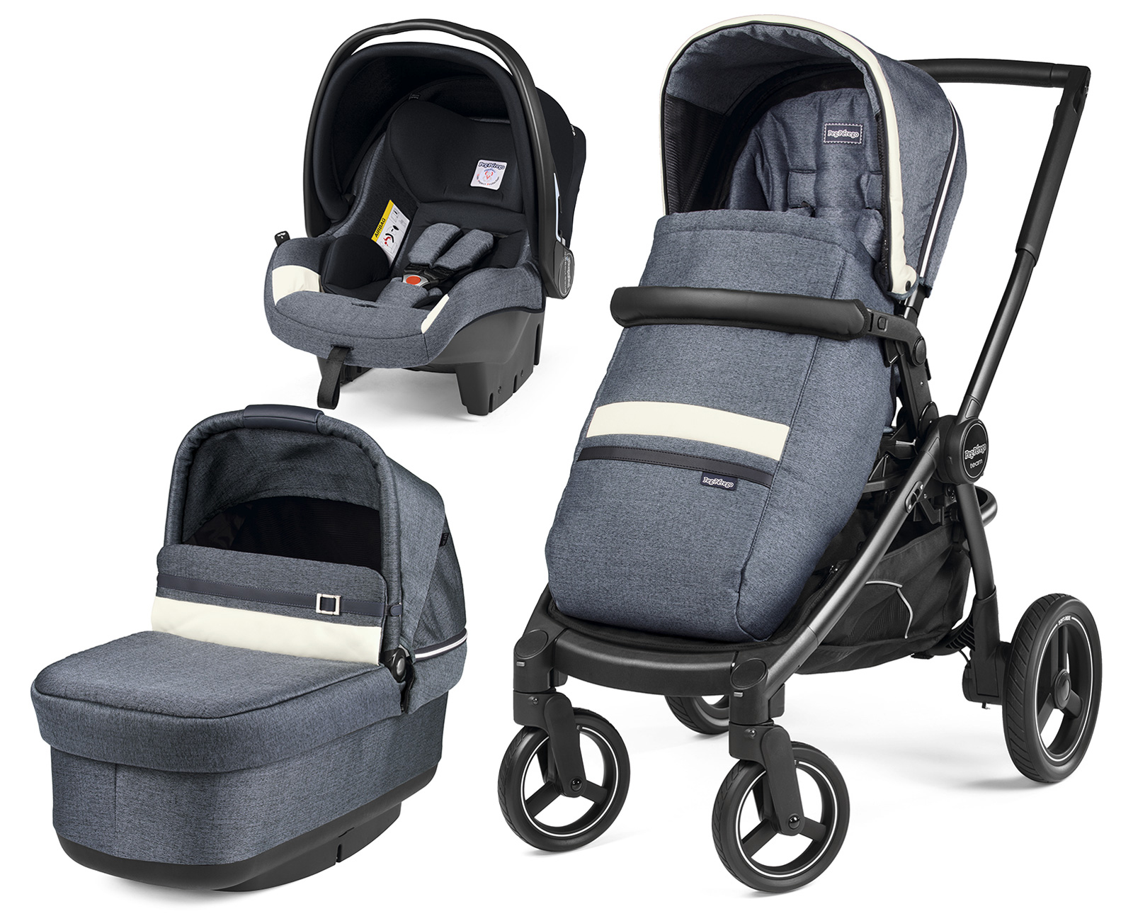 Коляска 3 в 1 Peg Perego Team Pop Up Set Modular Luxe Mirage