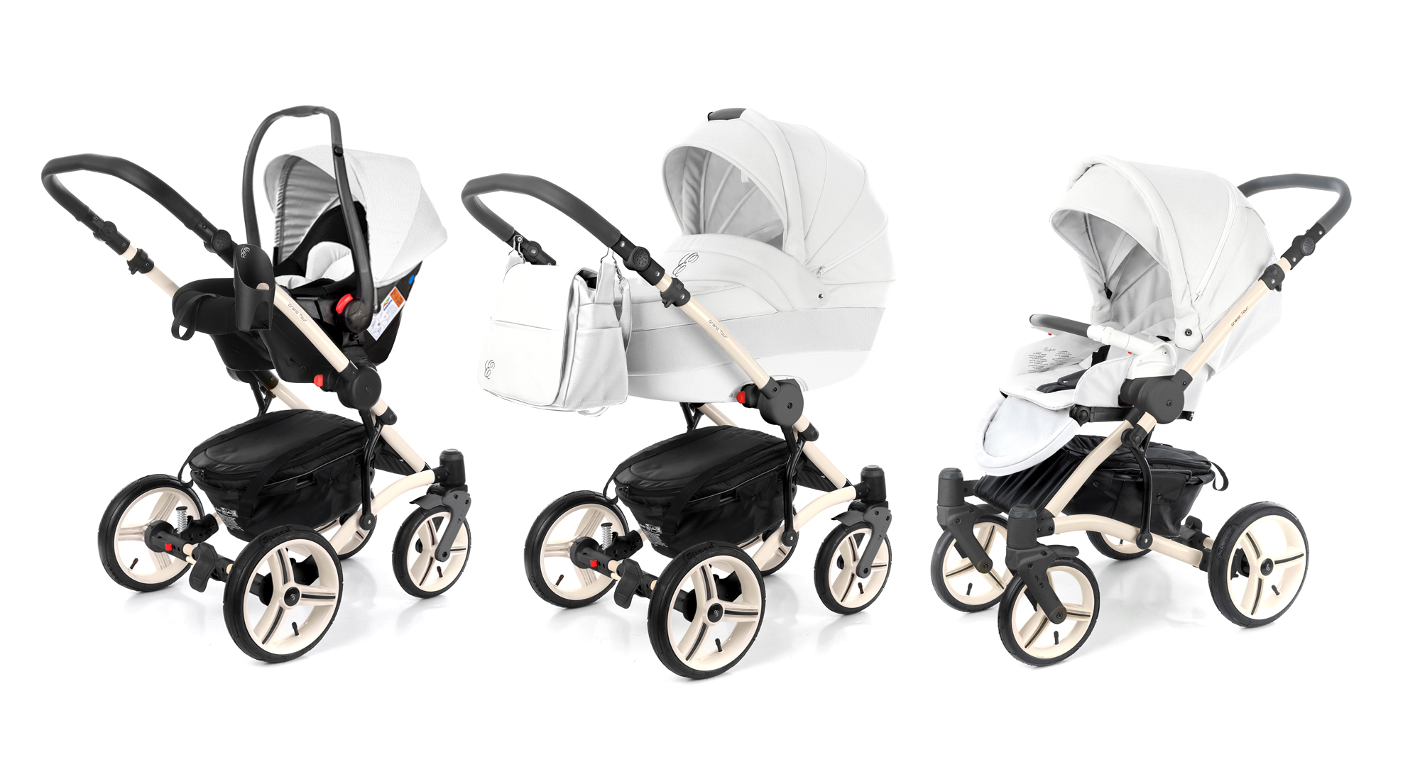 Коляска 3 в 1 Esspero Grand Tour (шасси Beige GT) Argtic leatherette