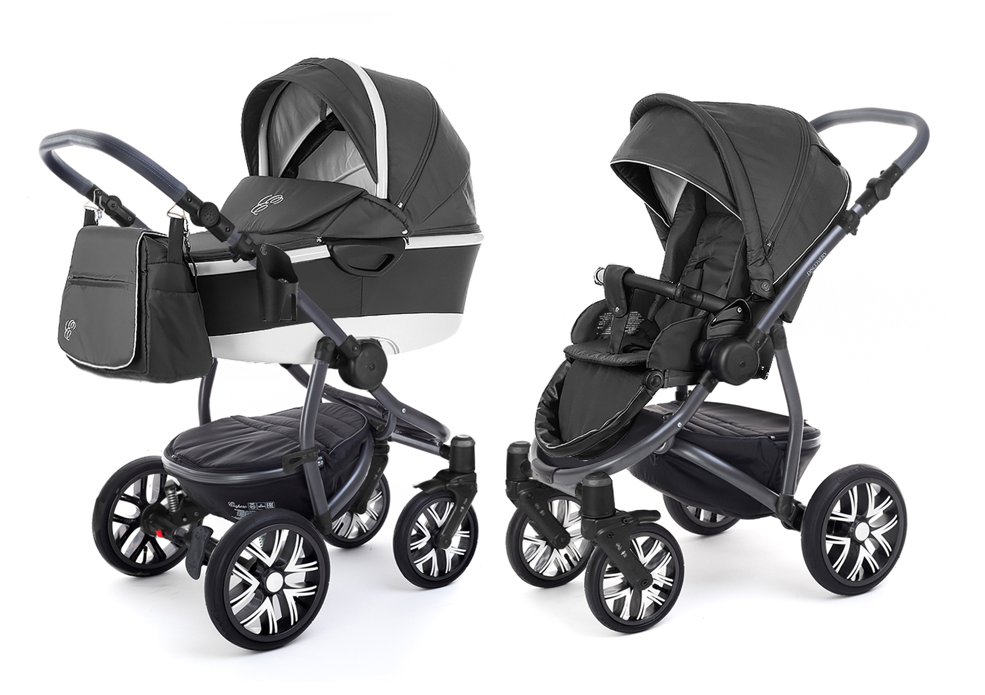 Коляска 2 в 1 Esspero Discovery Alu (шасси Graphite) Dark