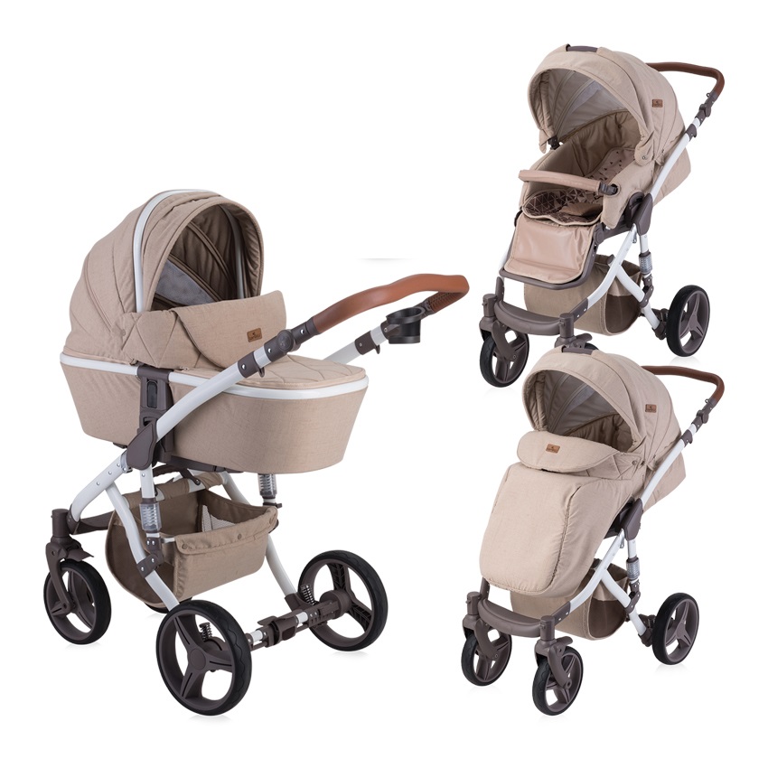 Коляска 2 в 1 LORELLI Rimini Бежевый / Beige Triangles 1965
