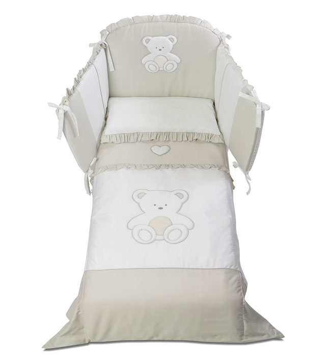 Постельный комплект Italbaby Peluche 5 предметов крем