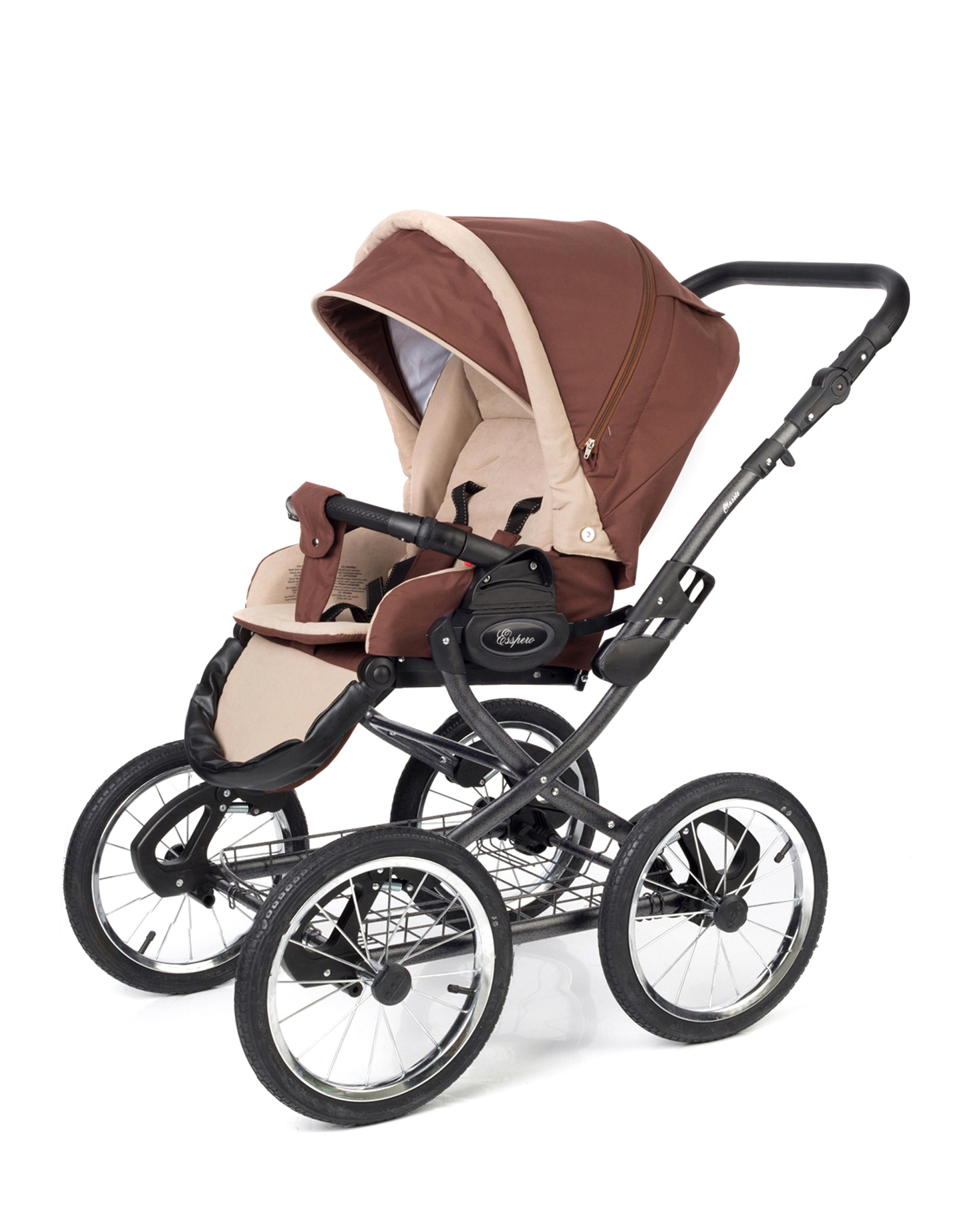 Прогулочная коляска Esspero Classic (шасси Graphite) Brown Beige
