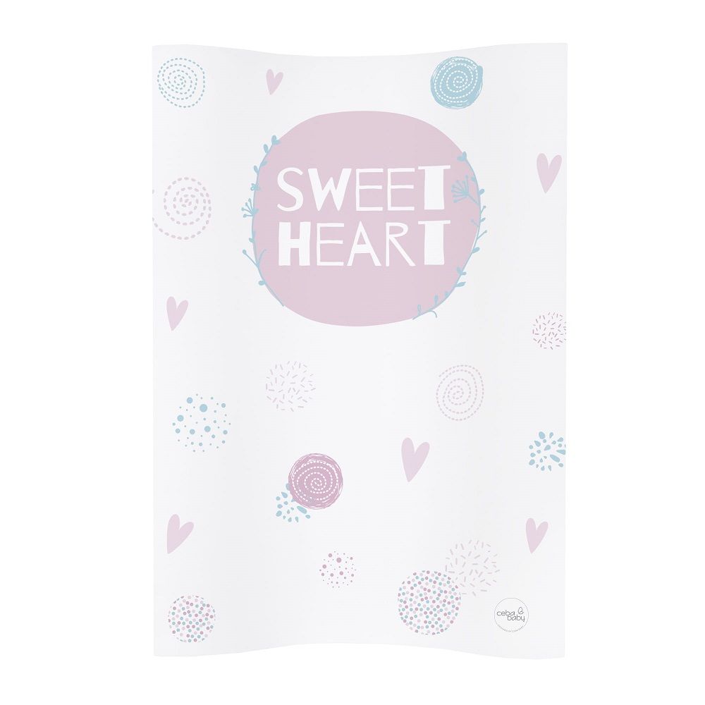 Пеленальный матрасик Ceba Baby W-104, 70 см мягкий без изголовья Lolly Polly Love 2 W-104-120-620
