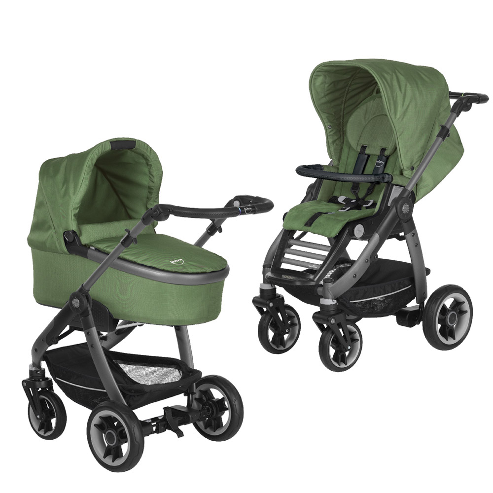 Коляска 2 в 1 Teutonia Cosmo V4 (шасси Graphite) 6035 Olive