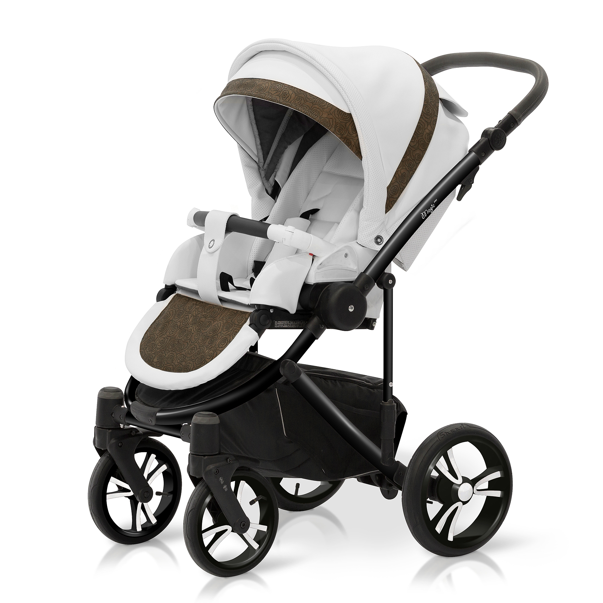 Прогулочная коляска Esspero LE Flowers (шасси Black) Brown
