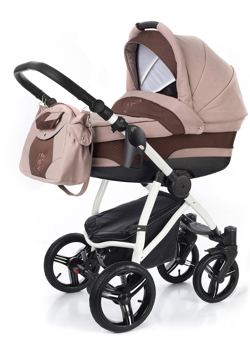 Коляска для новорожденных Esspero Newborn Lux (шасси White) Luna