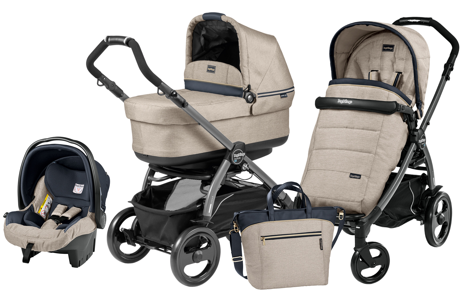 Peg-Perego Book 51 Set Modular POP UP Luxe Beige