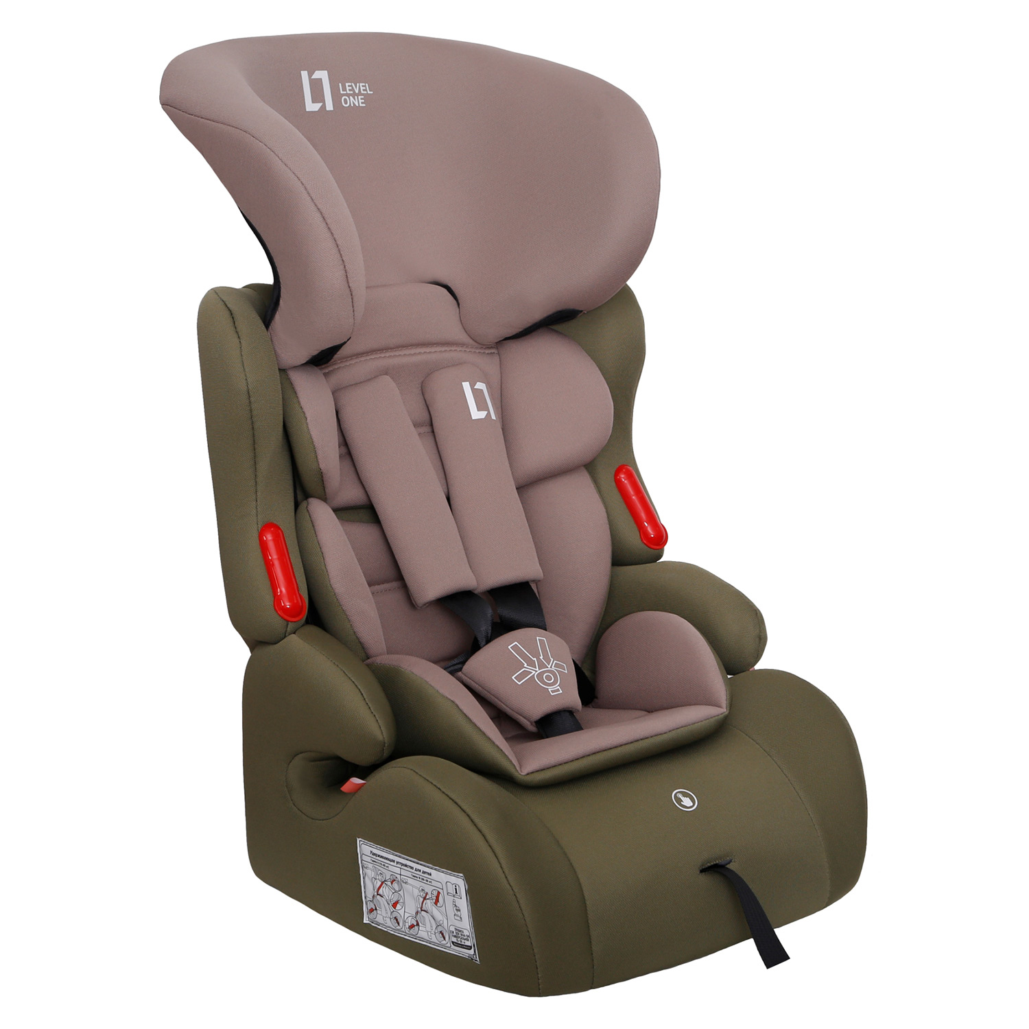 Автокресло Еду-Еду KS 516, гр.1+2+3 темно-зеленый