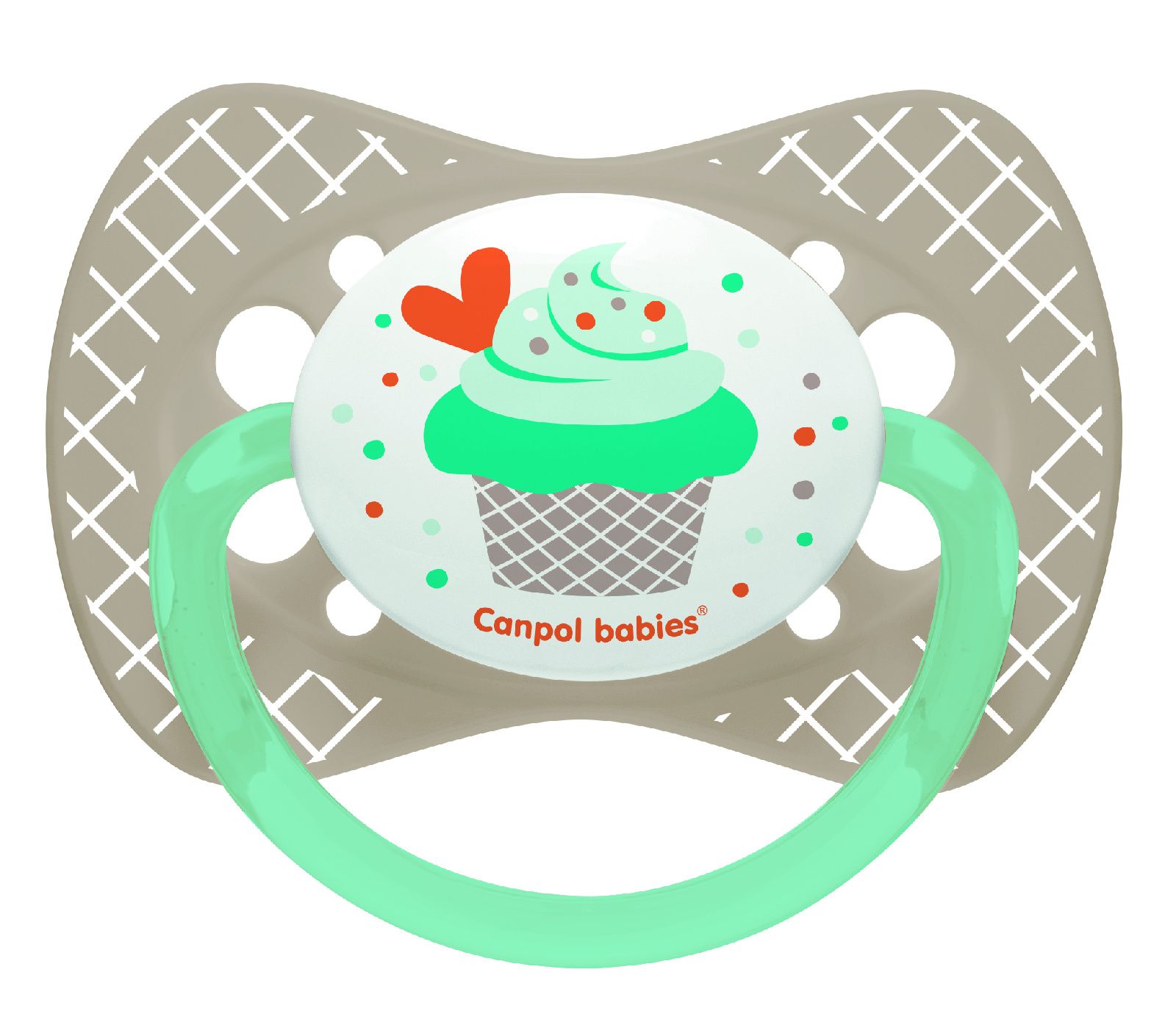 Пустышка Canpol Cupcake симметричная, силик., арт. 23/284, 18+ мес.