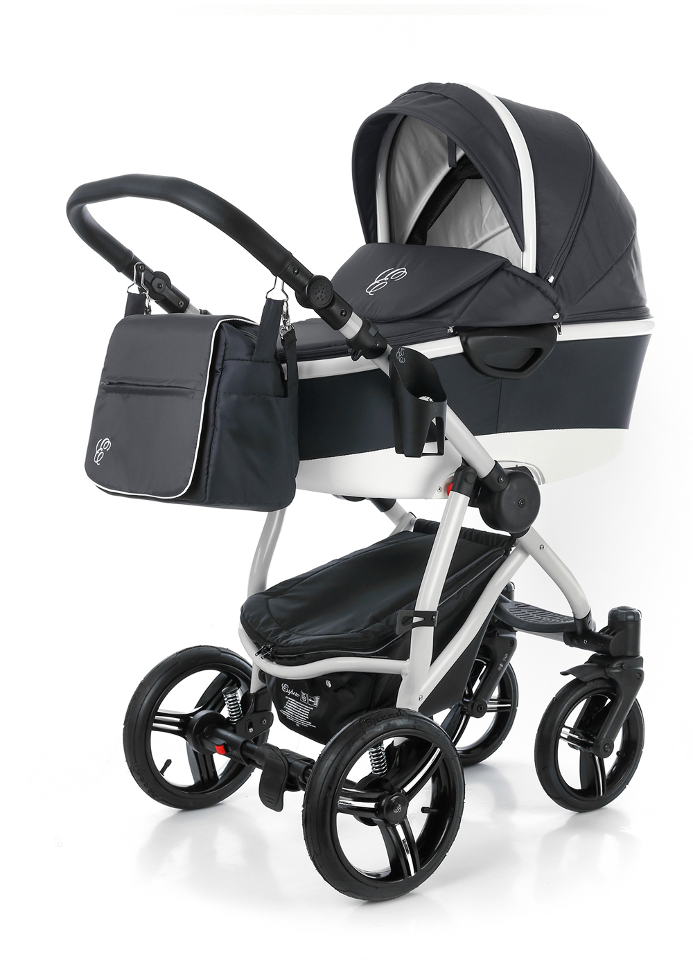 Коляска для новорожденных Esspero Newborn Lux Alu (шасси Grey) Dark
