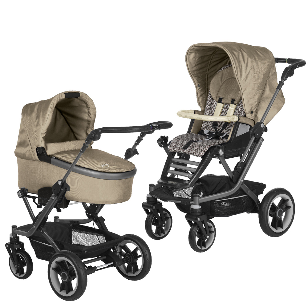 Коляска 2 в 1 Teutonia Mistral S V4 (шасси Graphite) 6020-6070 Sahara