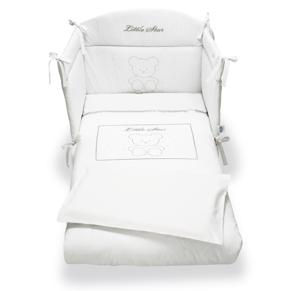 Комплект в кроватку Pali Little Star 3 предмета White (белый)