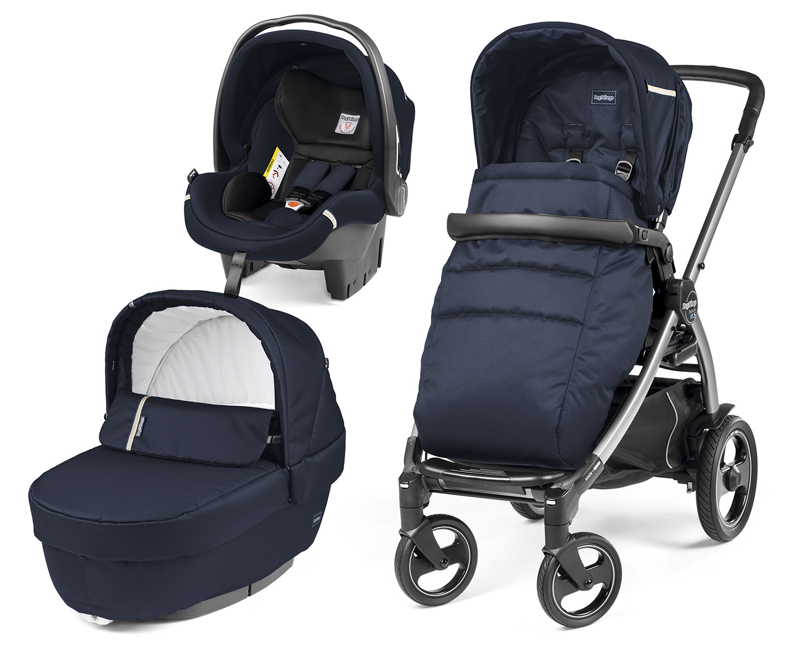 Коляска 3 в 1 Peg Perego Book 51 S Elite Set Modular (шасси Titania) Class Navy