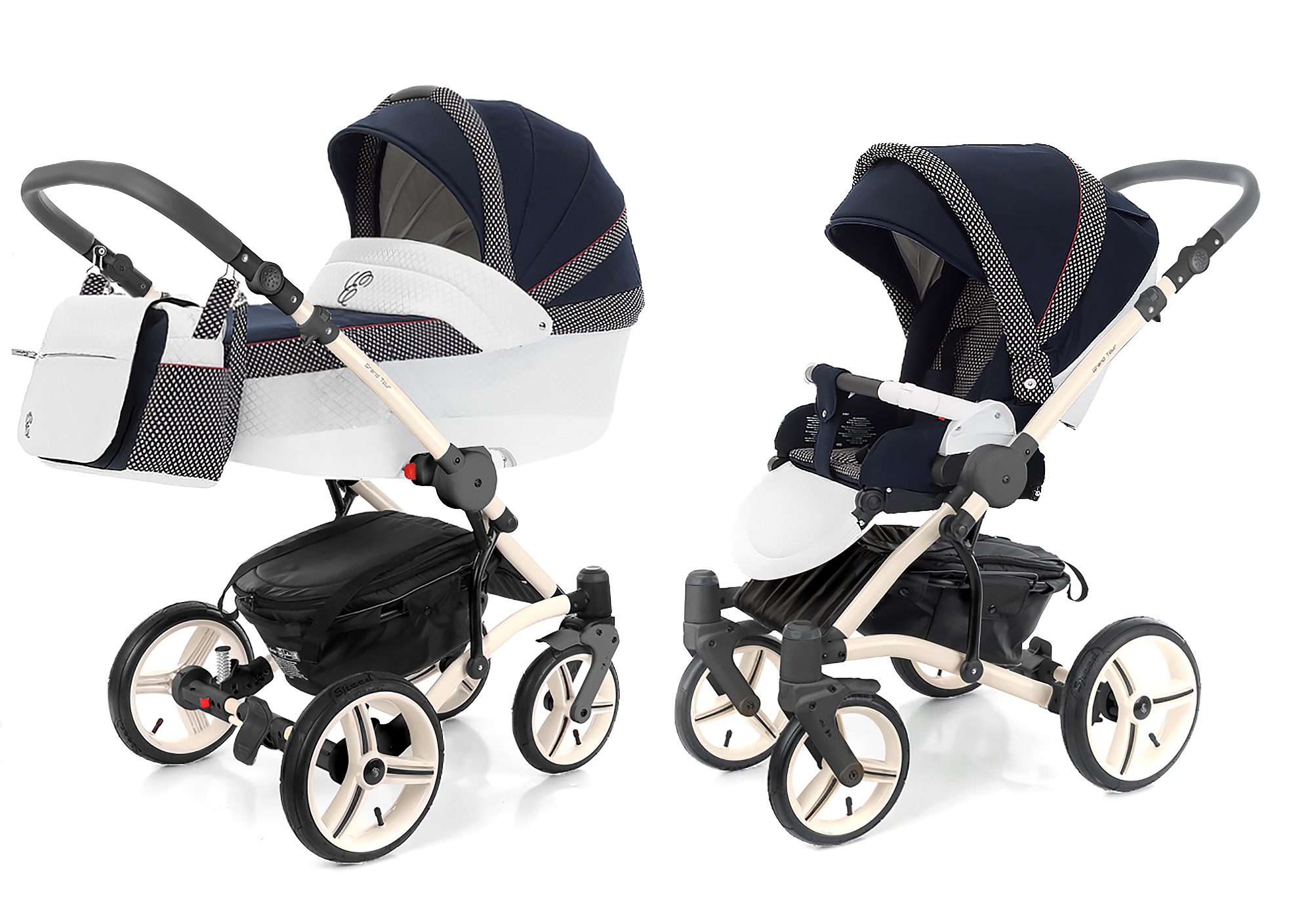Коляска 2 в 1 Esspero Grand Tour (шасси Beige) Royal Deep Ocean