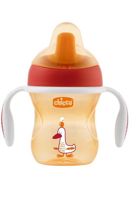 Чашка-поильник Chicco Training Cup (полужесткий носик) (6 мес+, 200 мл)