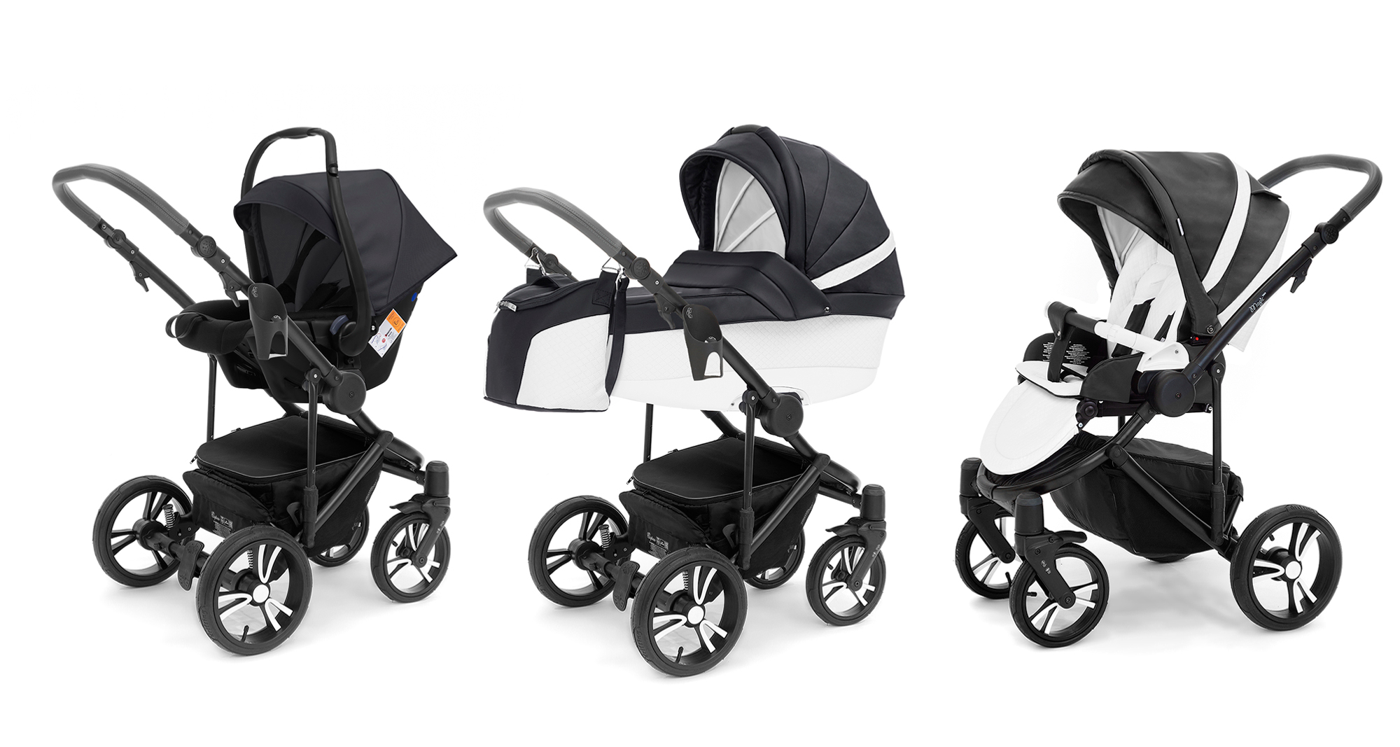 Коляска 3 в 1 Esspero Grand Magic Pro (шасси Black) Nappa Graphite