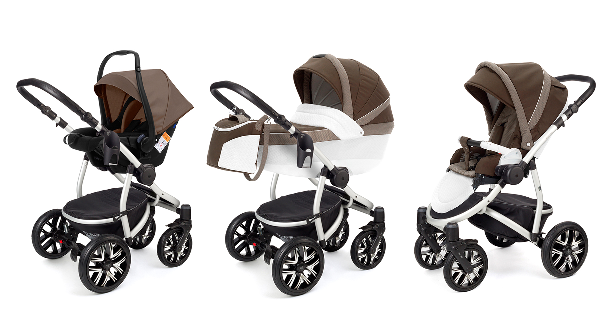 Коляска 3 в 1 Esspero Grand Discovery (шасси Grey) Royal Brown