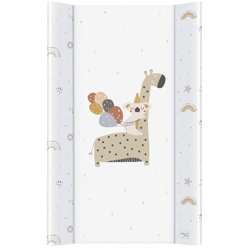 Матрац пеленальный Ceba Baby 80 см без изголовья на кровать 125*65 см Giraffe W-210-000-637