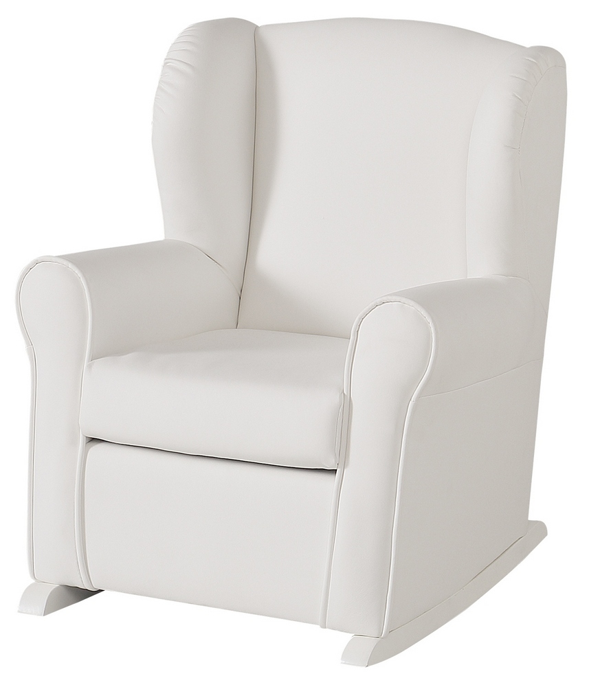 Кресло-качалка Micuna Mini Wing/Nanny White/White Leatherette