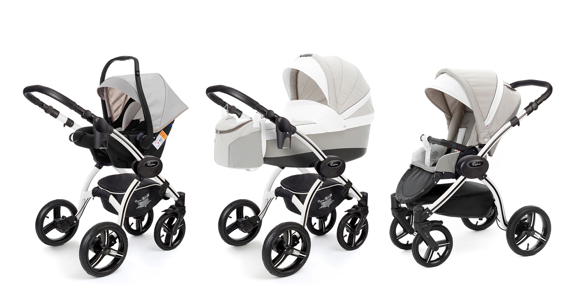 Коляска 3 в 1 Esspero Grand I-Nova (шасси White) Vanila