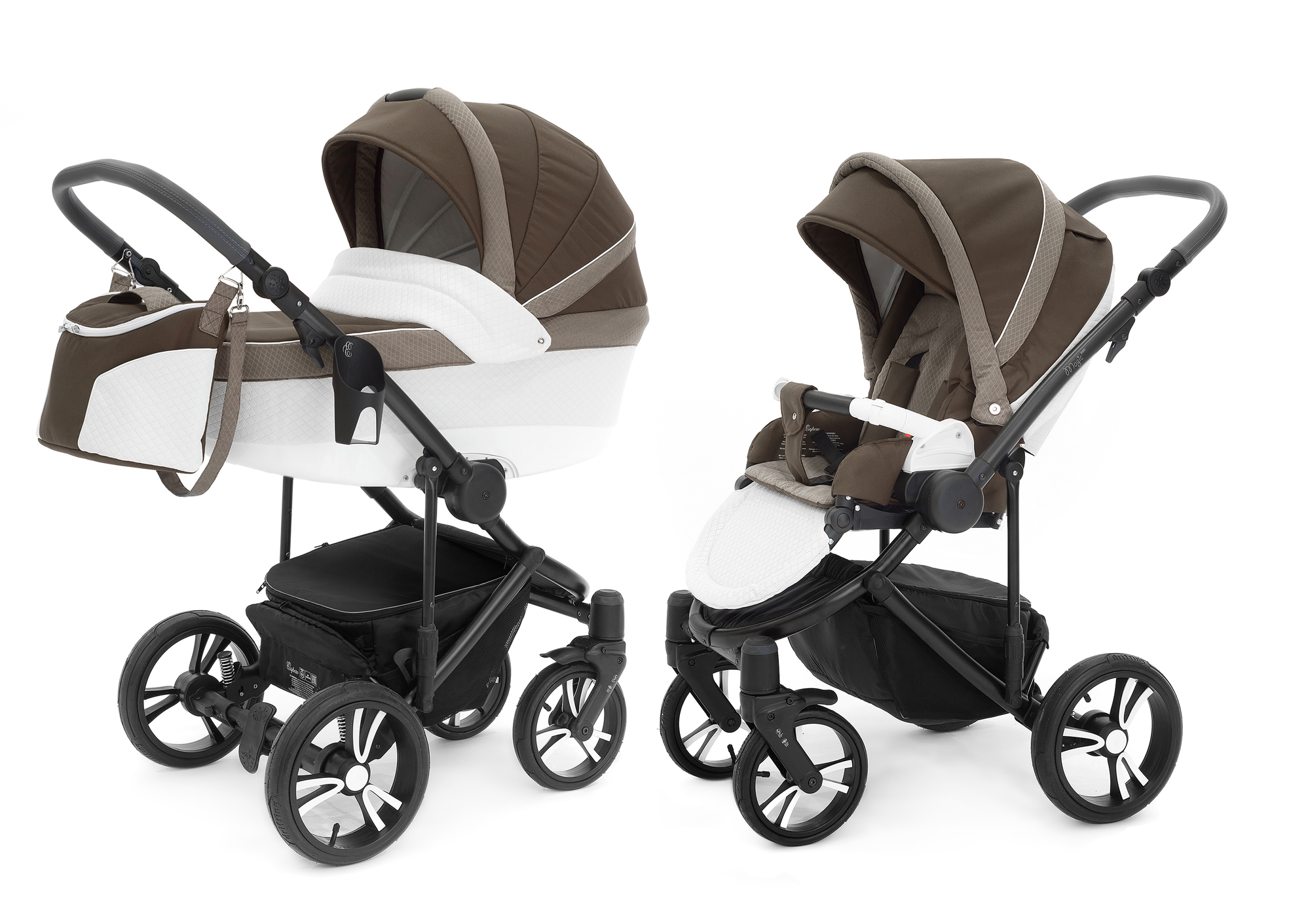 Коляска 2 в 1 Esspero Grand Magic Pro (шасси Black) Royal Brown