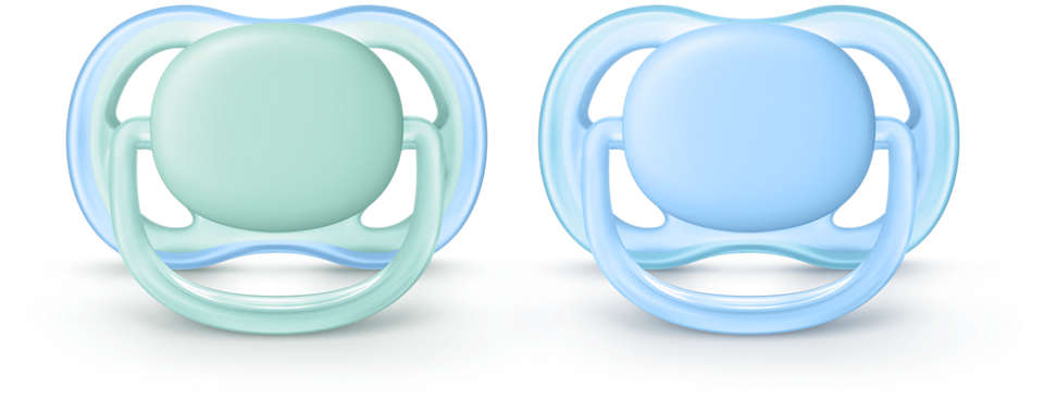 Соска-пустышка Philips Avent Серия Ultra air S силиконовая ортодонтическая (0-6м 2 шт) для мальчиков